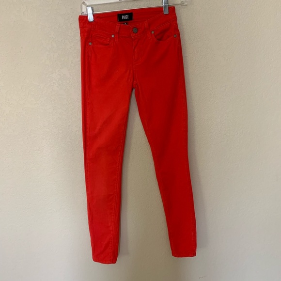PAIGE Denim - PAIGE Red Verdugo Ultra Skinny Jeans